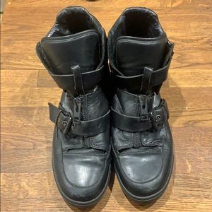 AllSaints leather sneakers size 40 black